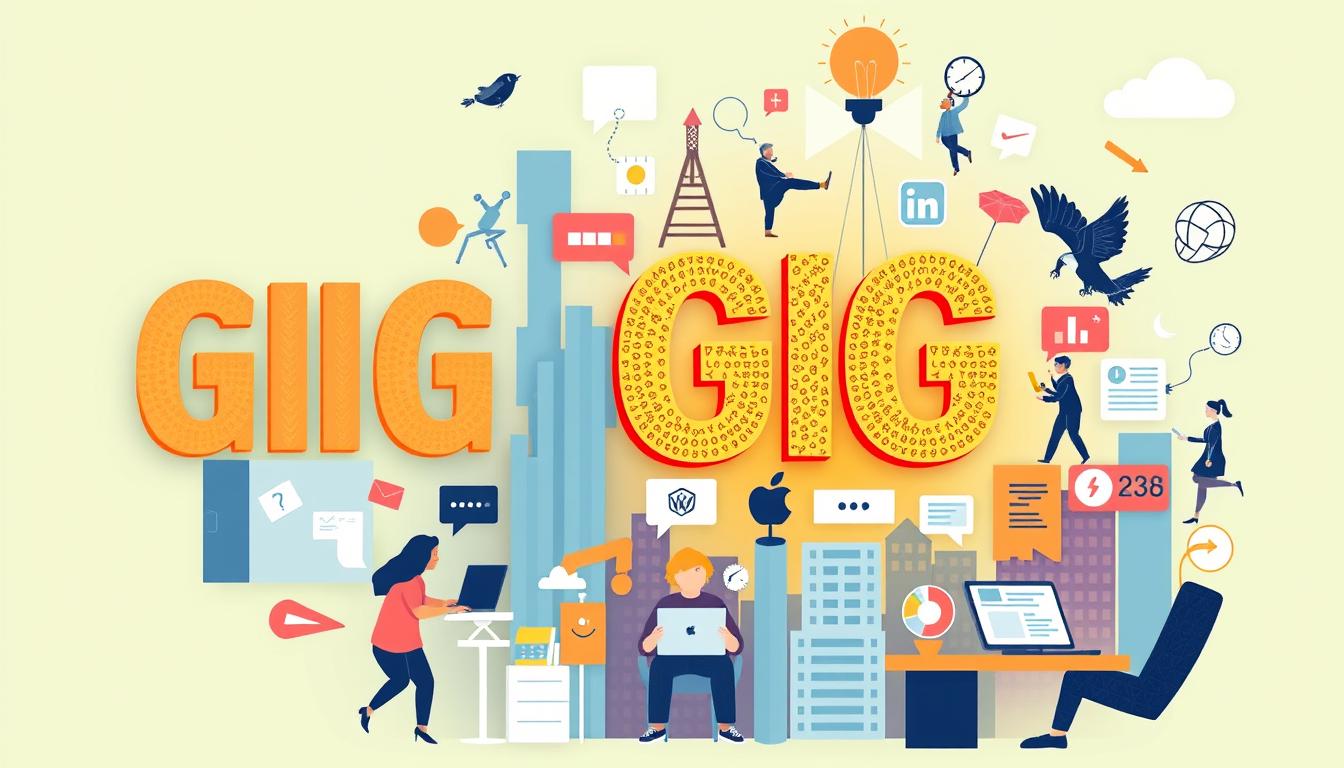 Generate an image representing gig economy opportunities
