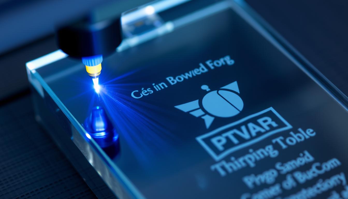 Personalisierung eines Pokals mit Lasergravur
