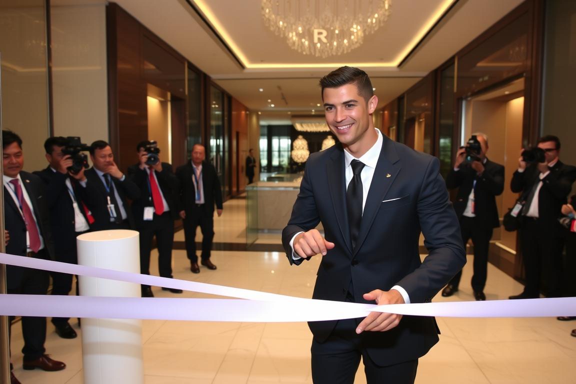 Cristiano Ronaldo bei der Eröffnung eines seiner CR7-Hotels