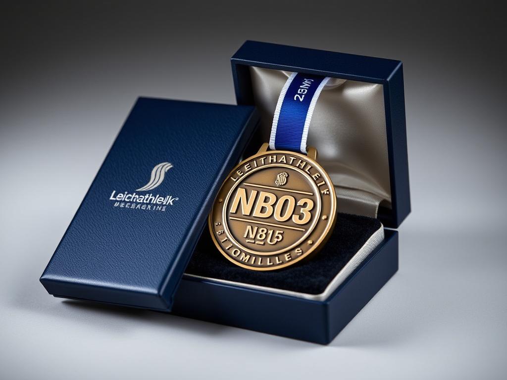Leichtathletik Medaille NB03 in eleganter Geschenkbox