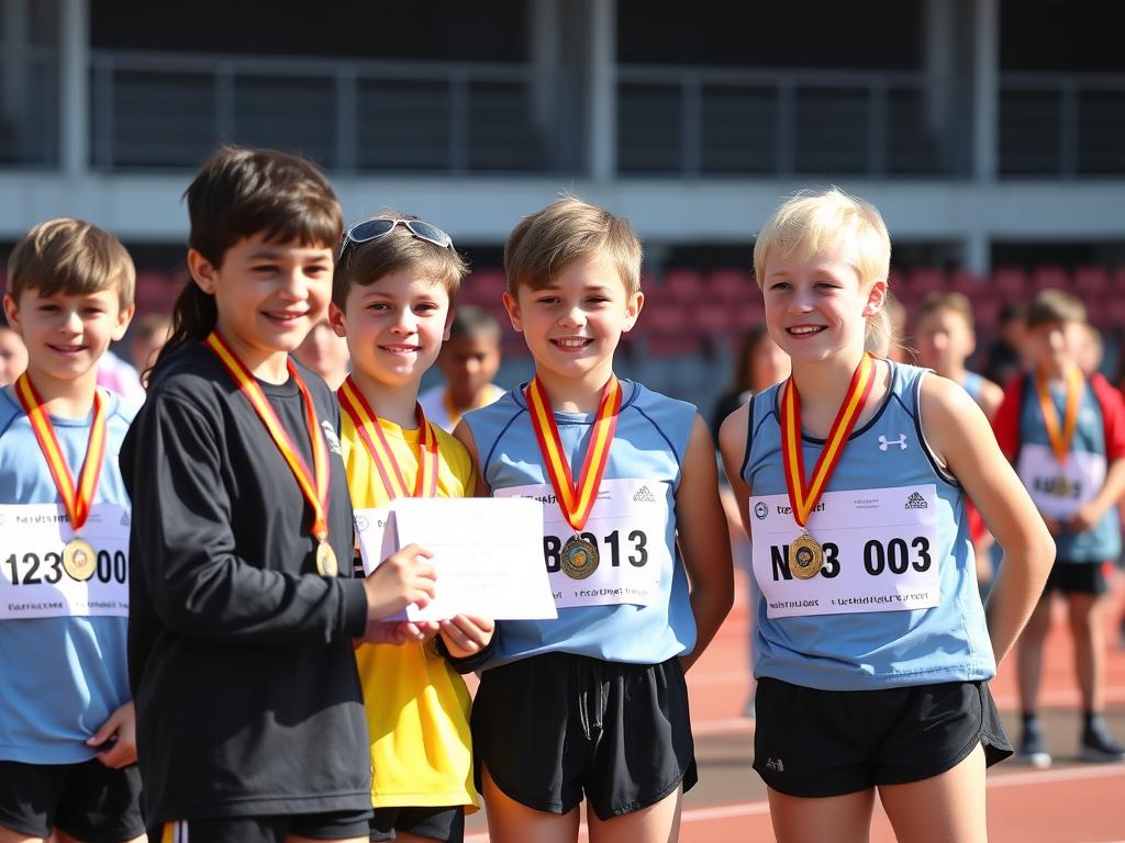 Leichtathletik Medaille NB03 bei Schulwettkämpfen