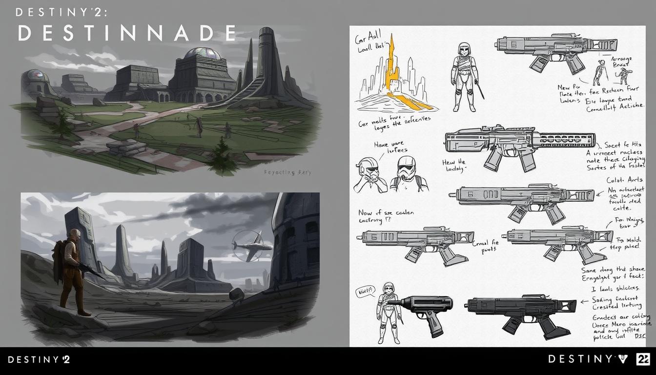 Destiny 2: Renegades concept art showing Star Wars influence