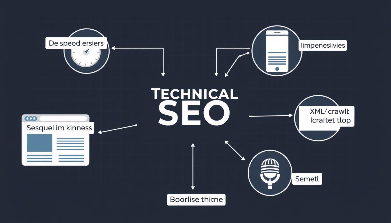 Technical SEO elements being optimized on a website