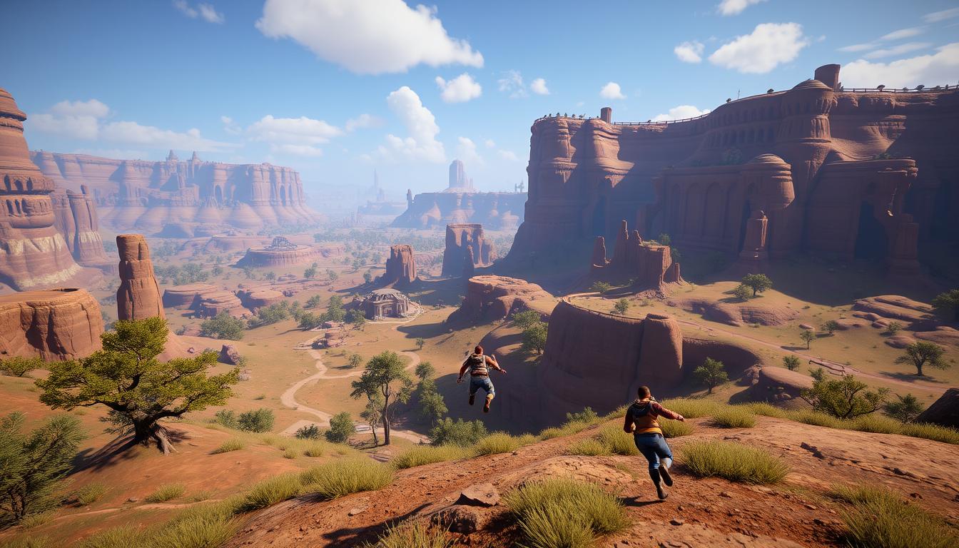 The Outer Worlds 2 expansive environment with enhanced mobility features