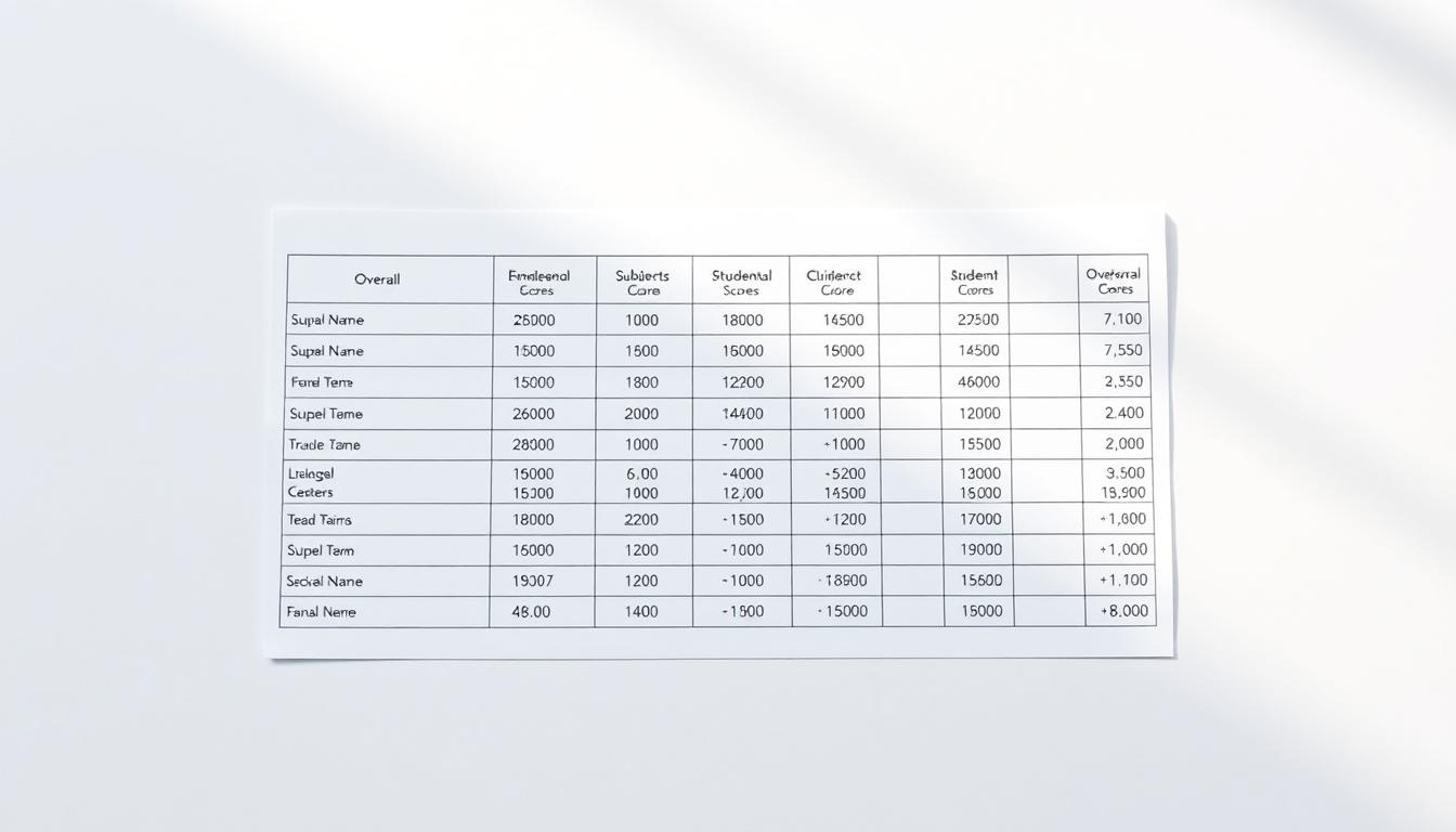نتائج اختبار التحصيلي