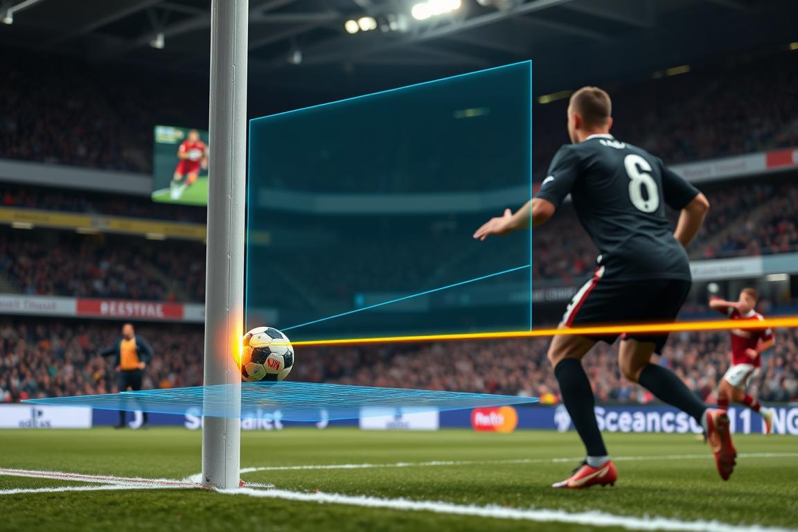 Teknologi garis gawang modern yang dikembangkan setelah kontroversi gol Hurst
