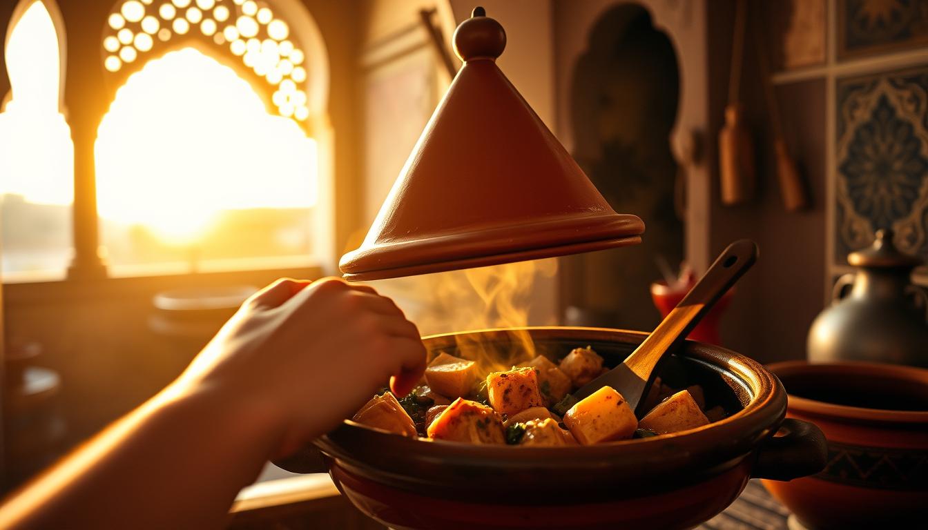 Traditional Moroccan Tagine Cooking
