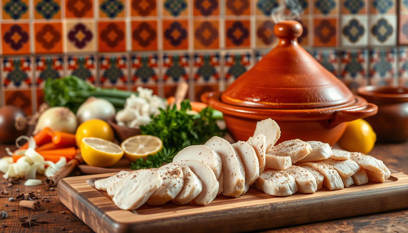 Moroccan Chicken Tagine Preparation