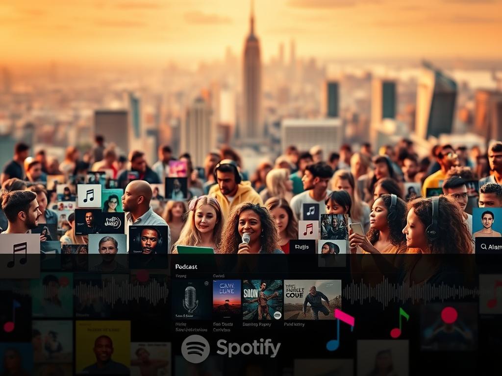 Spotify's diverse audio content