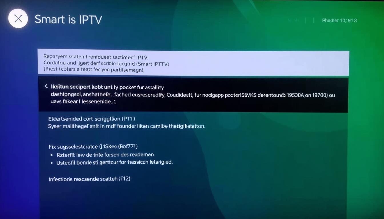 Smart IPTV installatie en activering: Complete Gids Troubleshooting scherm in Smart IPTV met foutmeldingen en oplossingen