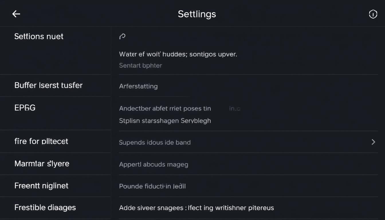 Smart IPTV installatie en activering: Complete Gids Geavanceerde instellingen menu in Smart IPTV app
