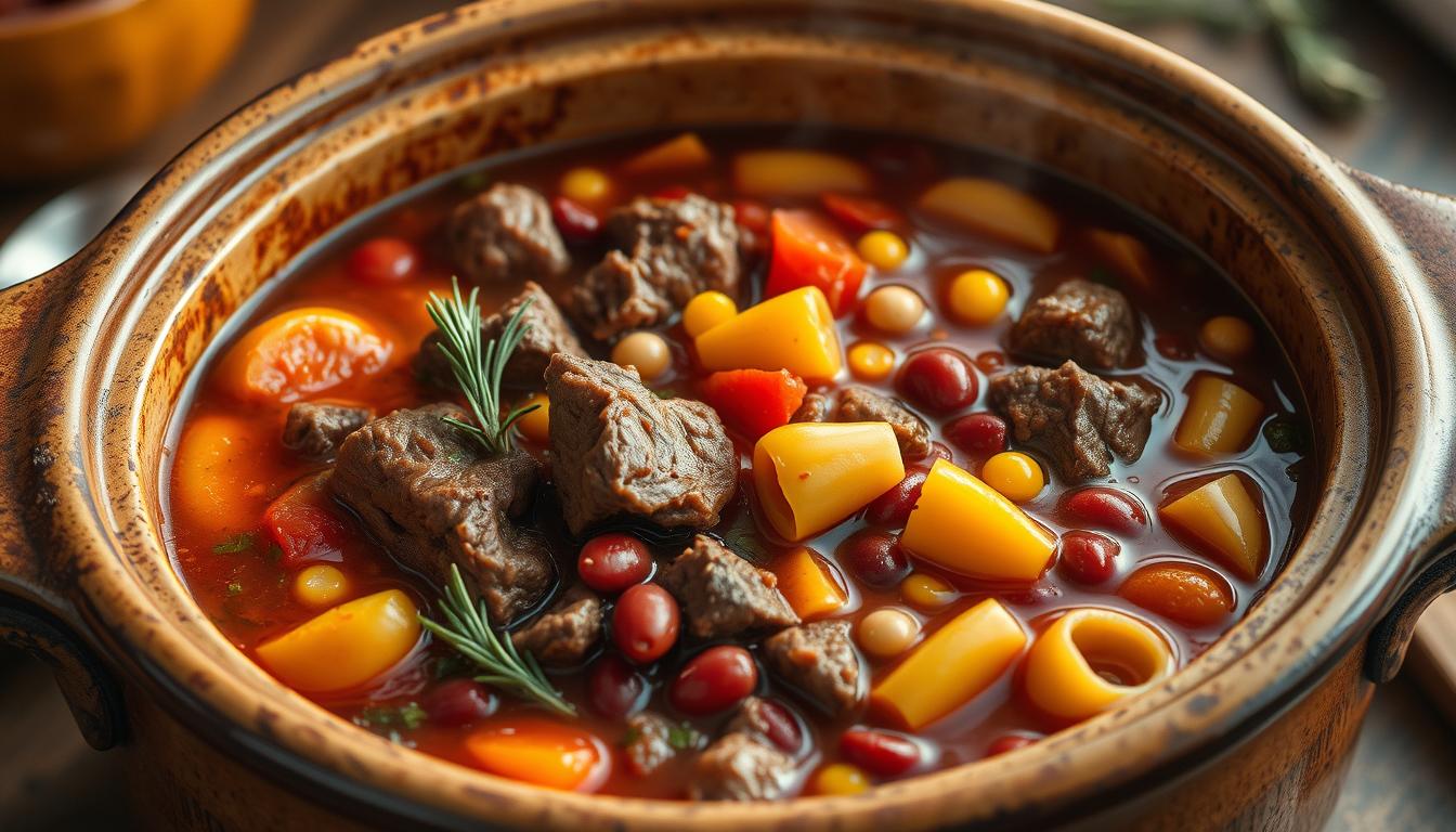 slow cooker minestrone with beef soup recipe 1 slow cooker minestrone with beef