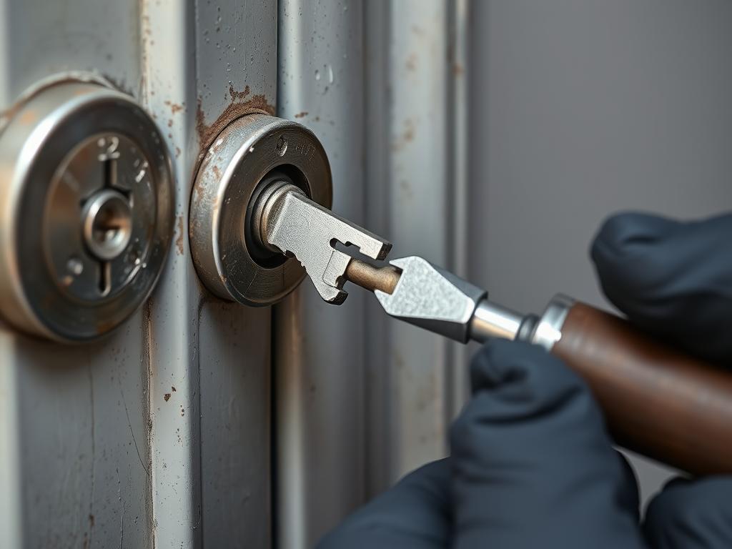 Broken key extraction by locksmith in Paris 11th apartment building
