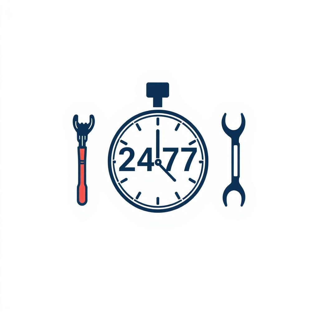 24/7 locksmith service icon for Paris 7th arrondissement