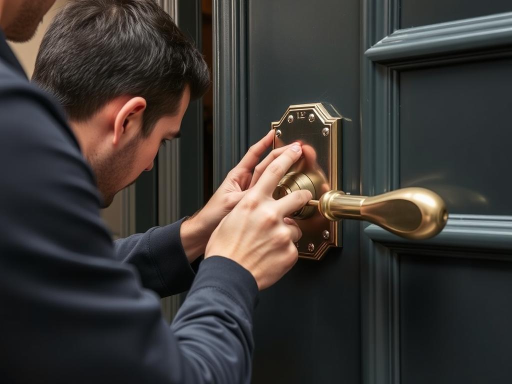 High-security lock installation by English-speaking locksmith in Paris 8th