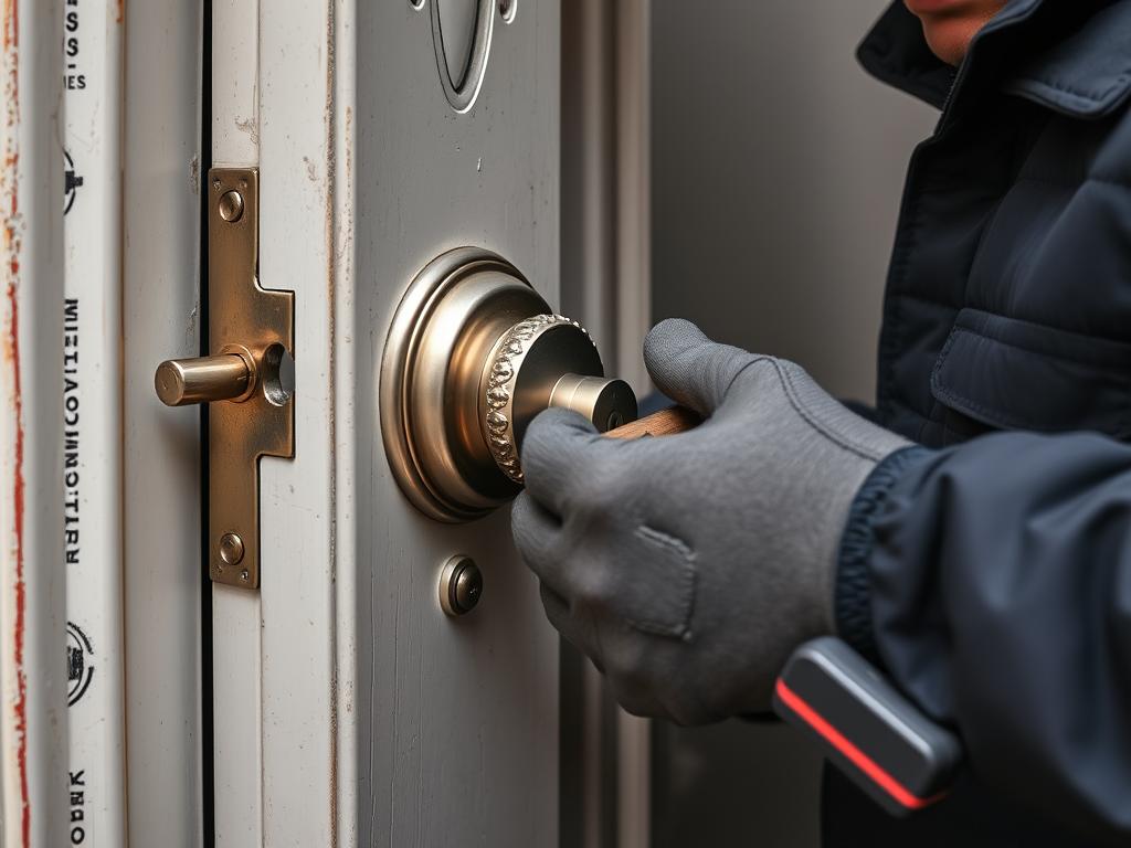 High-security lock installation by English-speaking locksmith in Paris 7