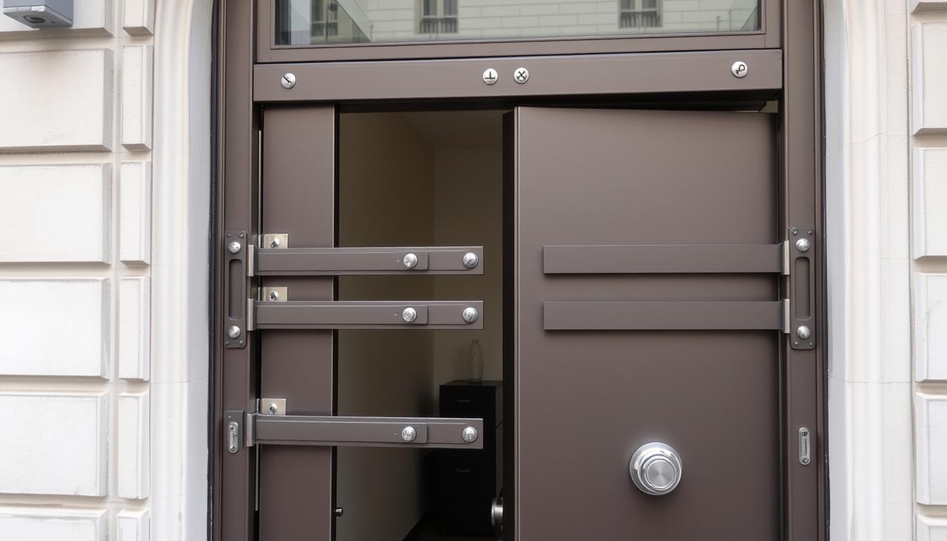 High-security door system in Paris 12th apartment building