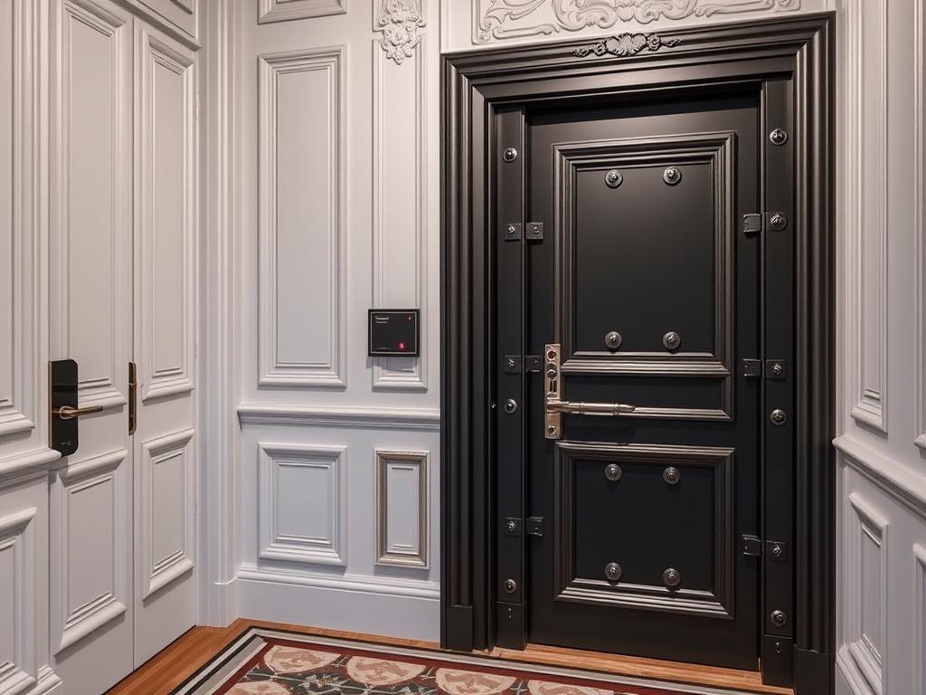 High-security door system in Paris 11th apartment building