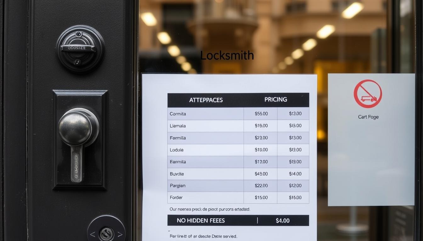 Transparent pricing for locksmith services in Paris 12th