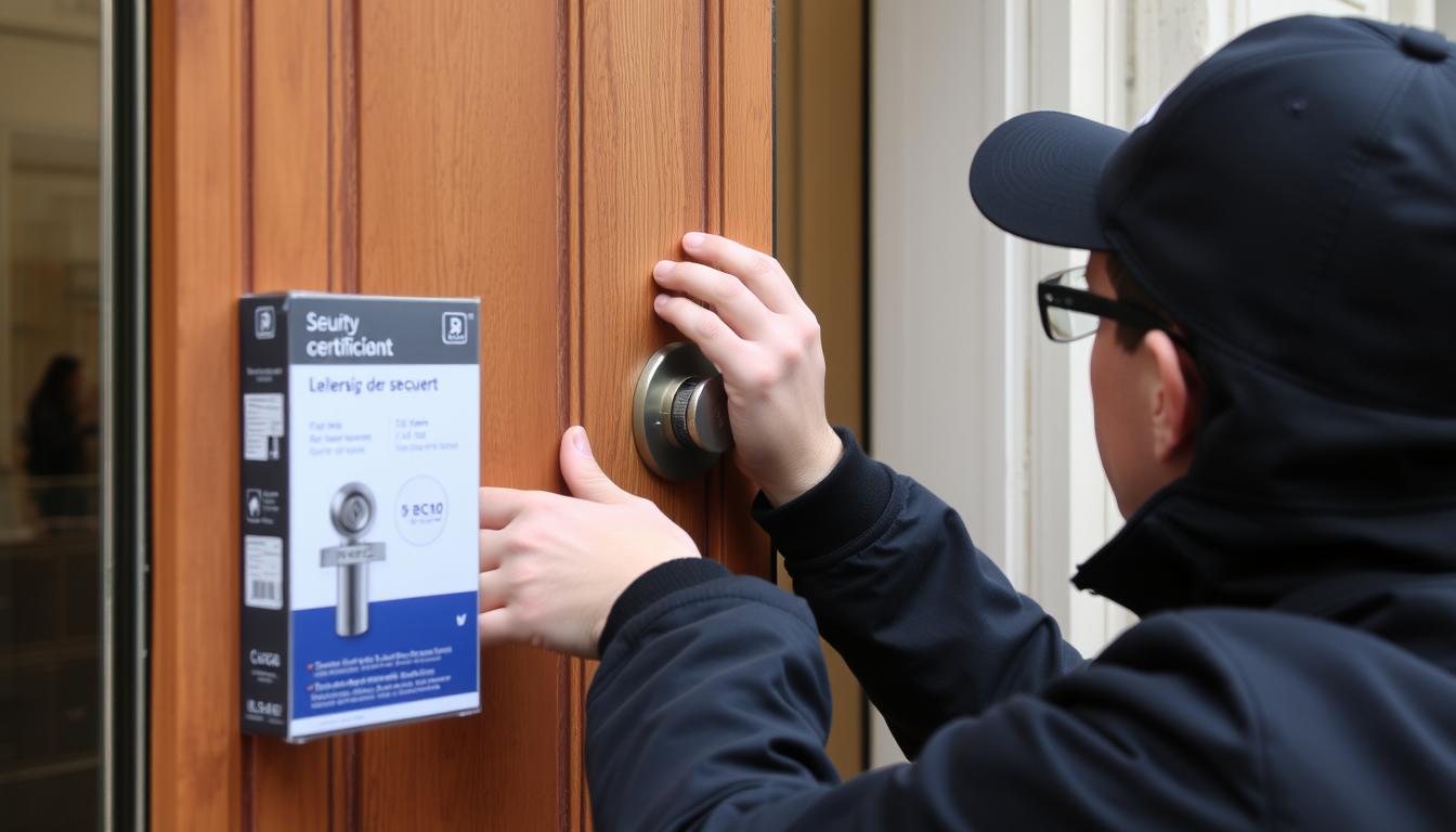 High-security lock installation by English-speaking locksmith in Paris 12th