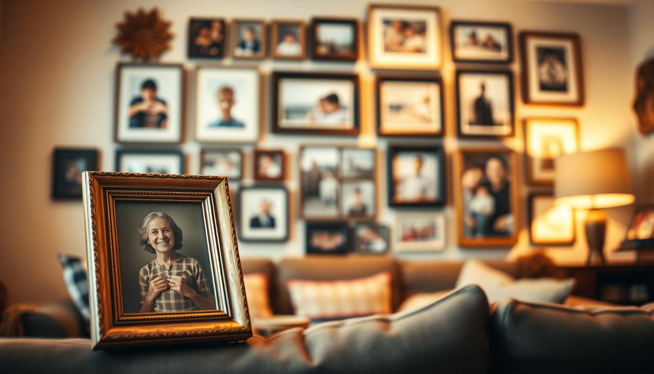Fotowände und Familienbilder