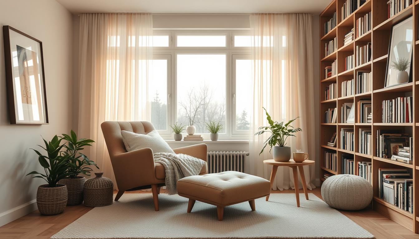 Skandinavische Leseecke