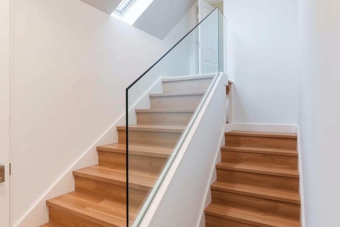 Loft conversion staircase in Oxford home