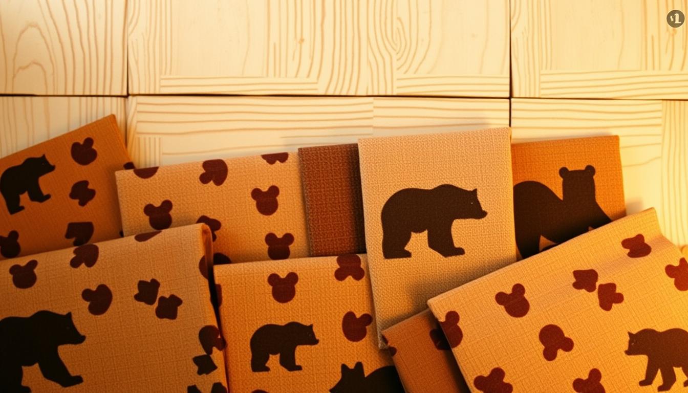 Bear Prints: Cozy Digital Designs for Bold Rustic Decor 4 bear print color scheme