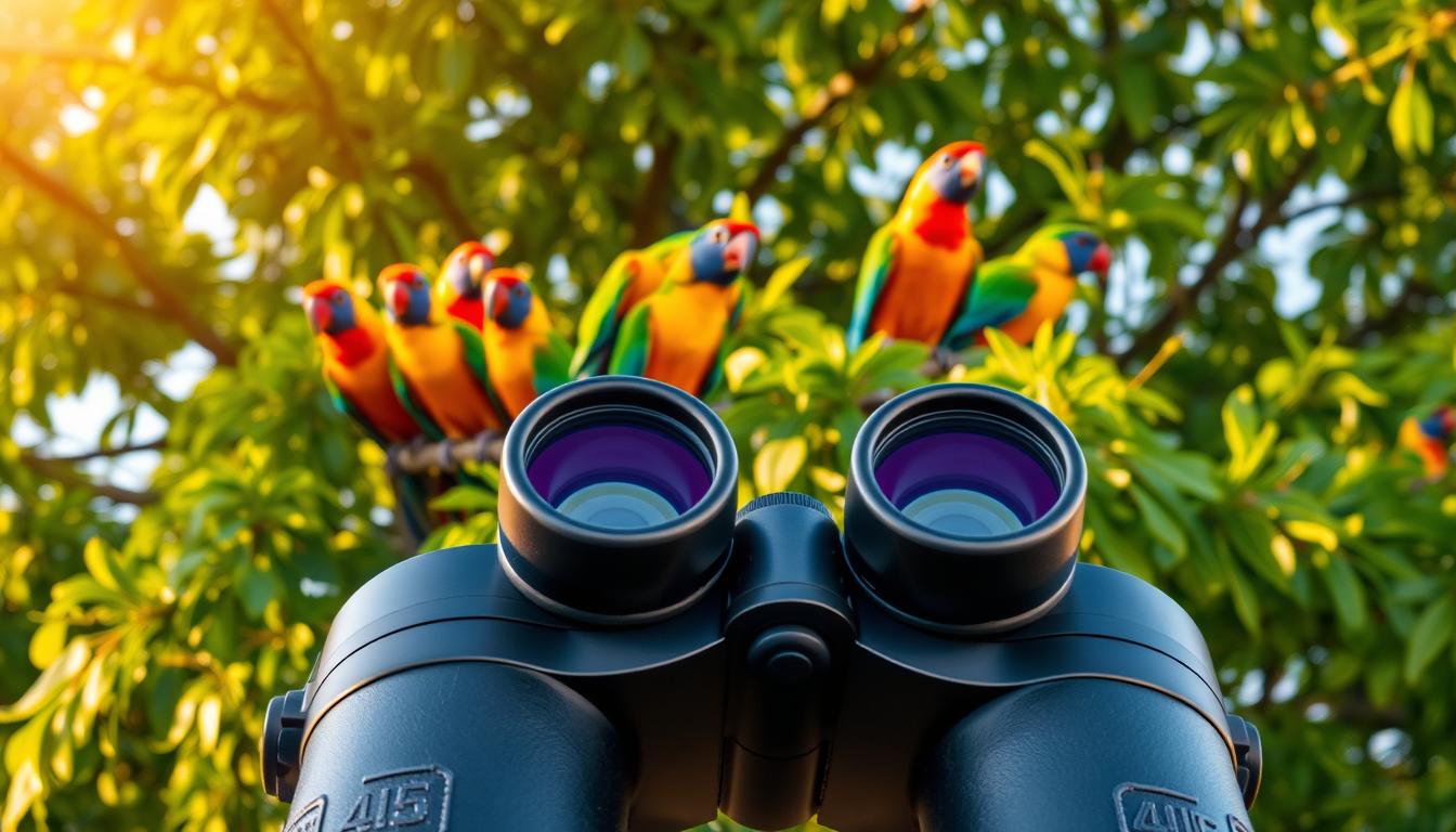 Captivating Colorful Bird: A Birdwatcher's Delight 3 colorful birds binoculars