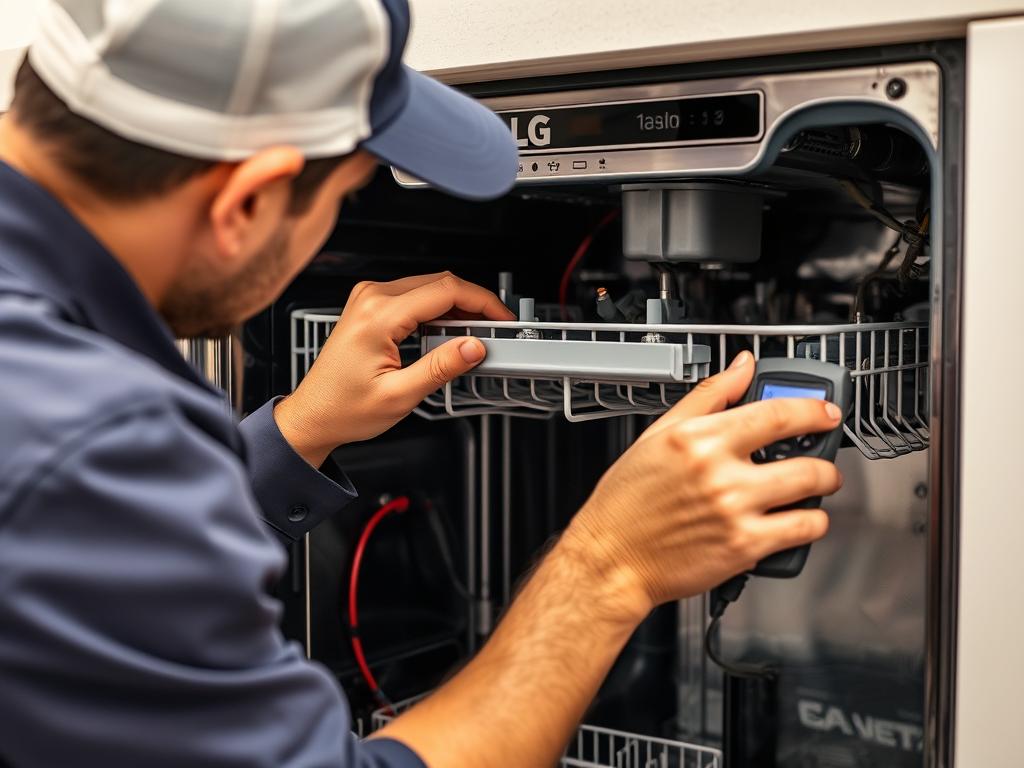 LG dishwasher control panel repair in Sharjah