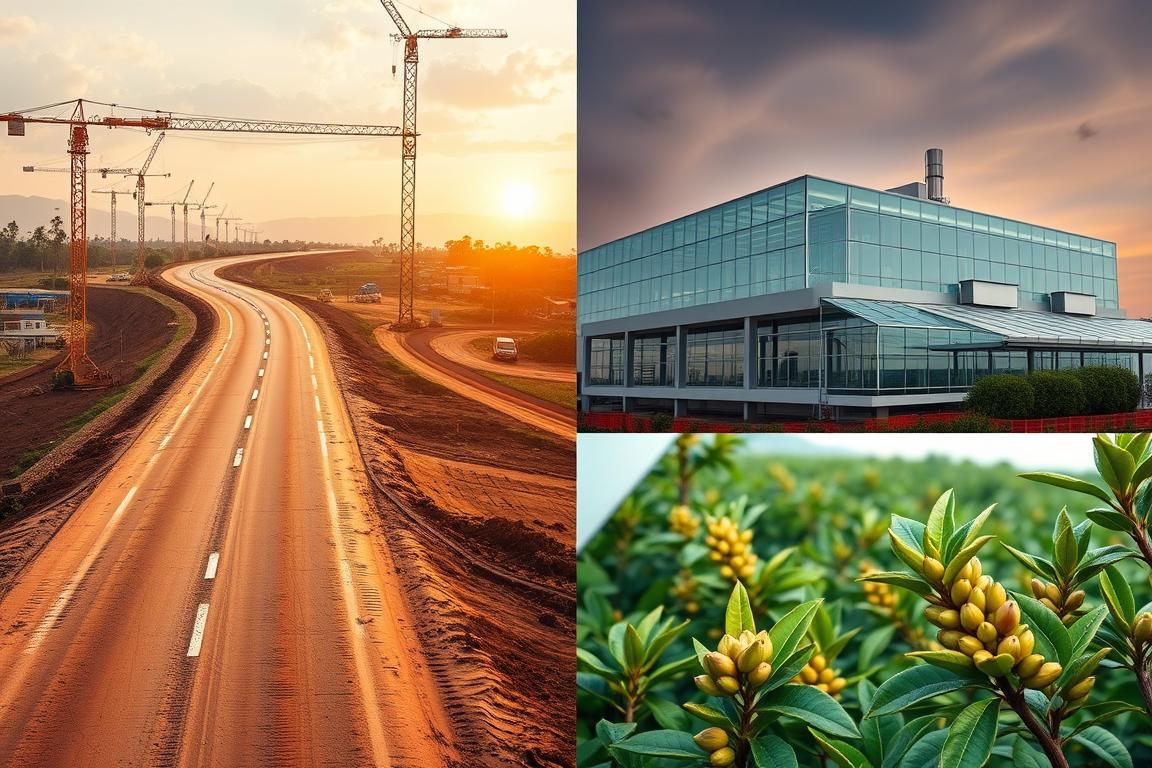 African investment projects including infrastructure and manufacturing opportunities