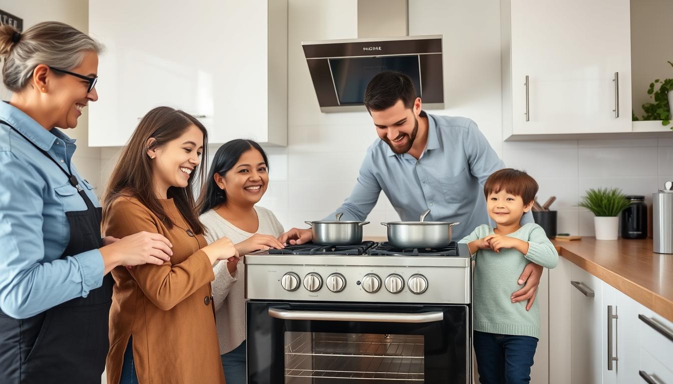 Satisfied customers after cooker repair service in Ajman and Sharjah