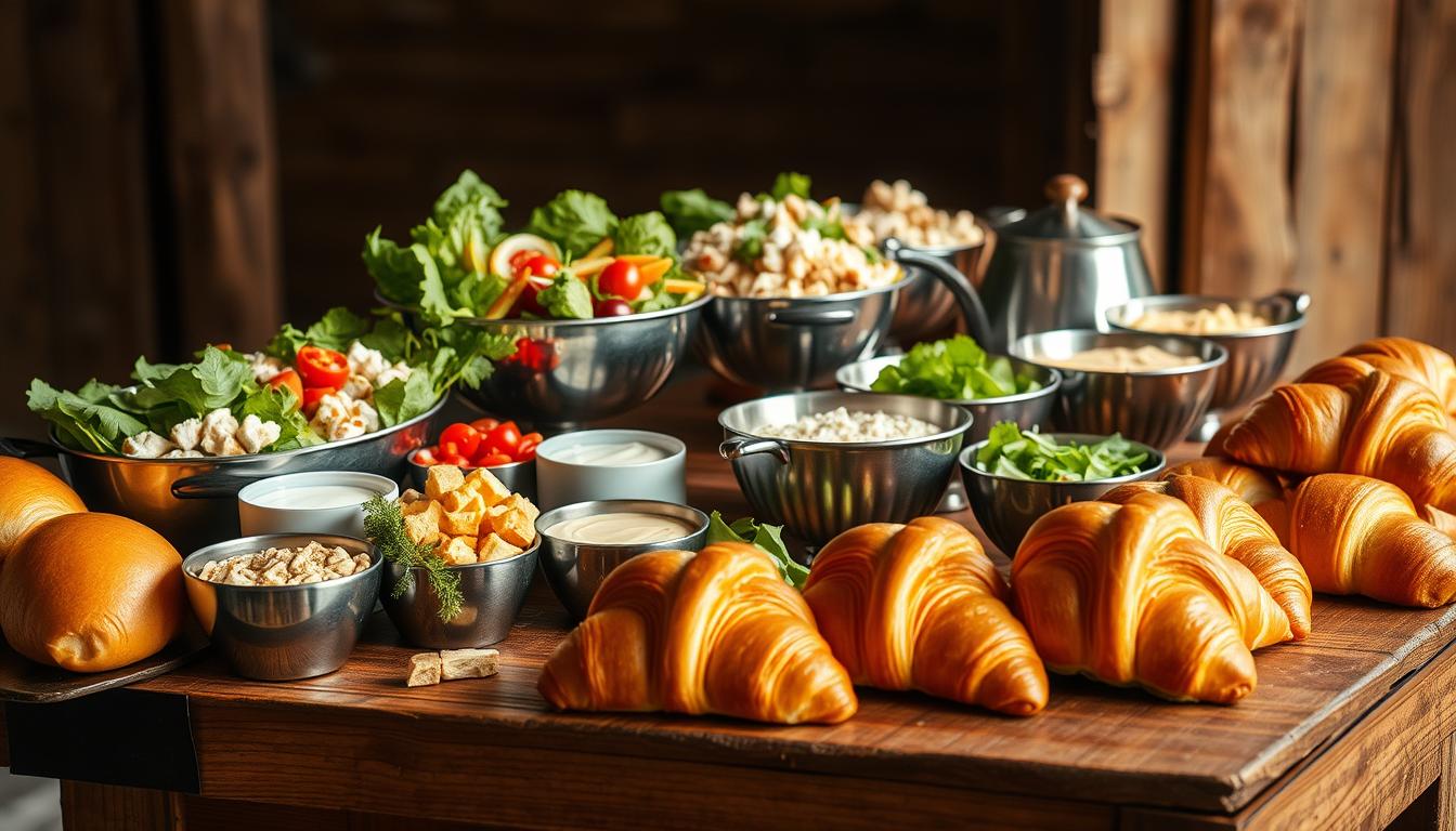 Chicken Salad Bar Setup