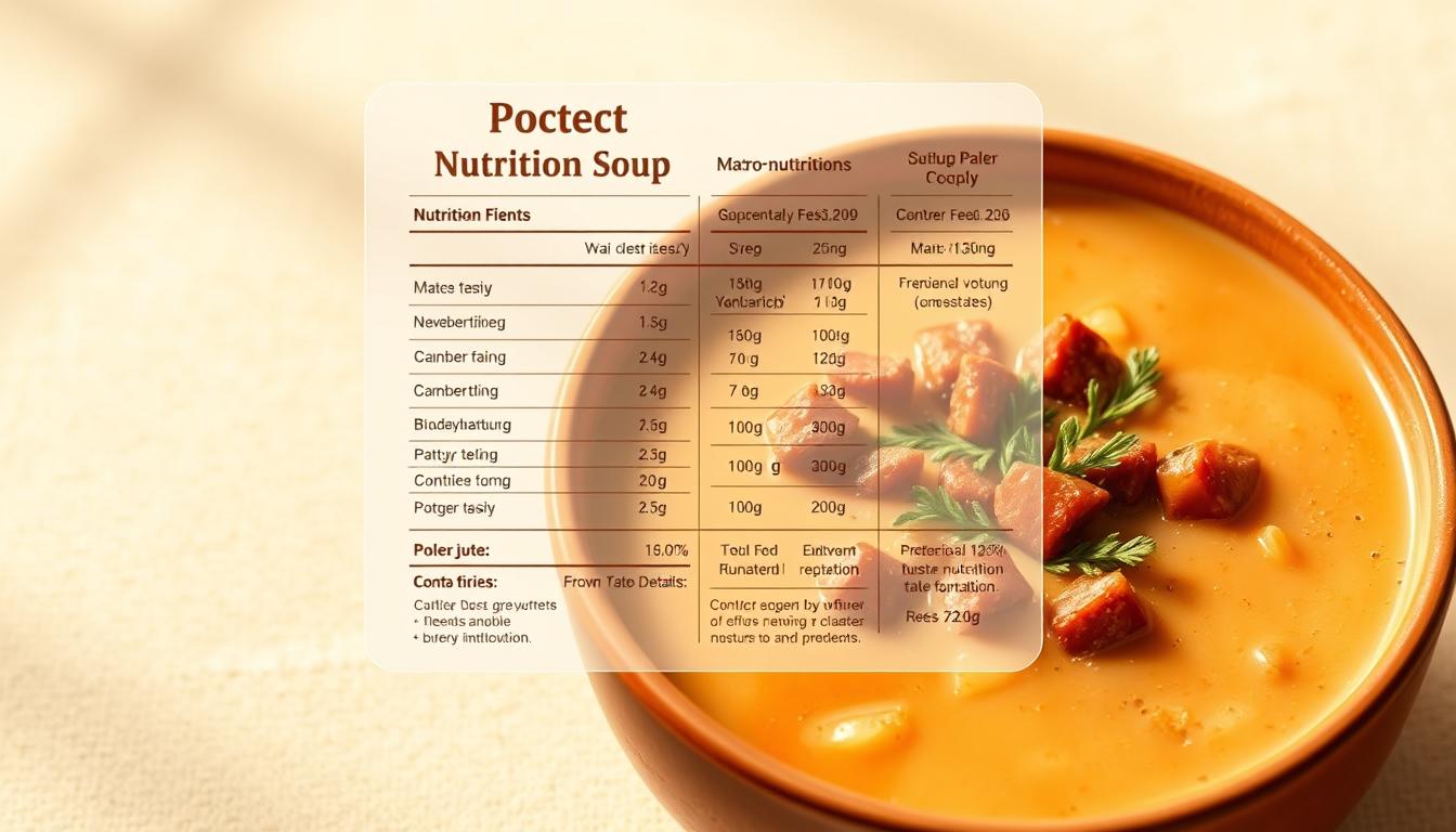 Nutritional breakdown of ground beef potato soup