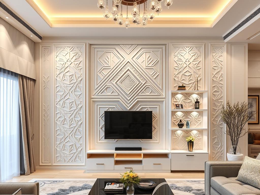 تصاميم جدران جبس بورد مبتكرة في الكويت