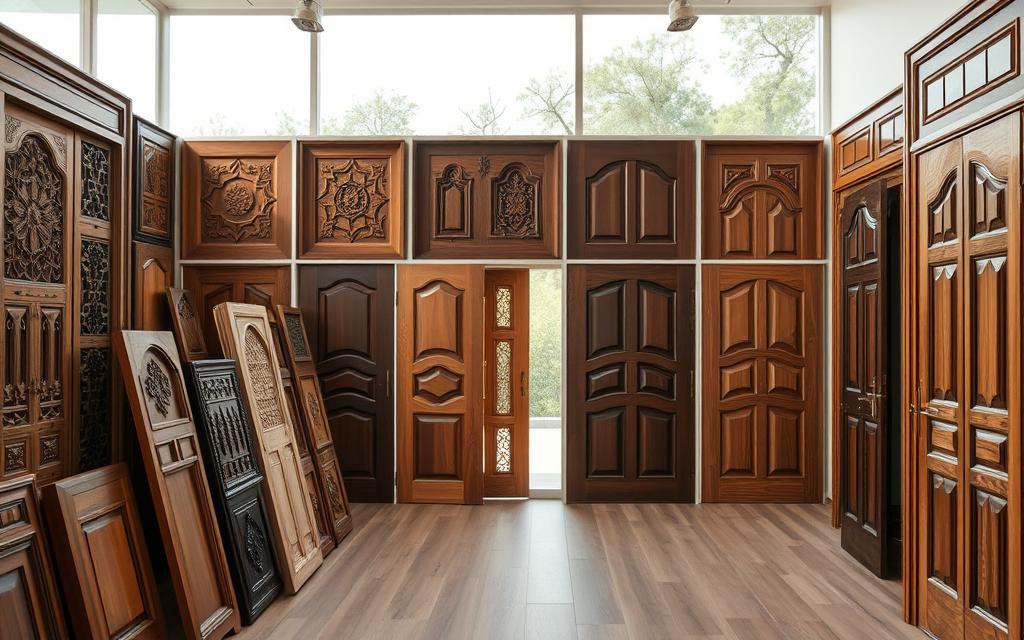 أنواع أبواب خشب الكويت المتاحة حسب الاستخدام