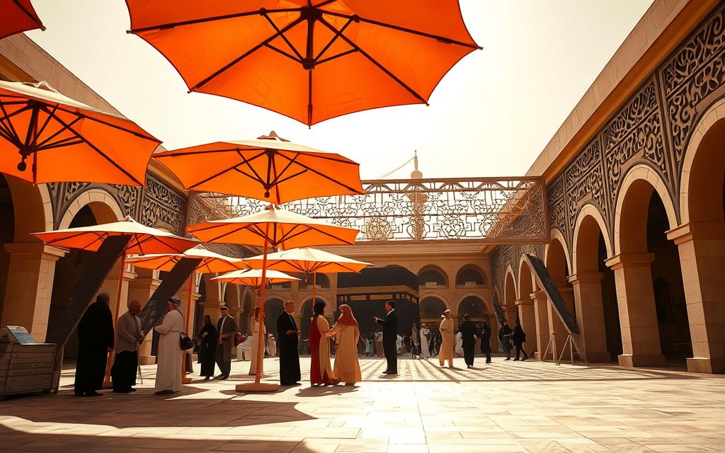 مظلات وسواتر مكة