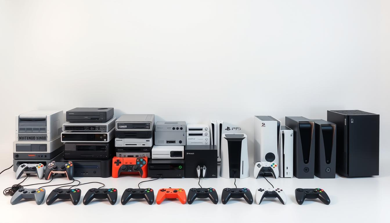 Evolution of video game consoles from Atari to modern systems