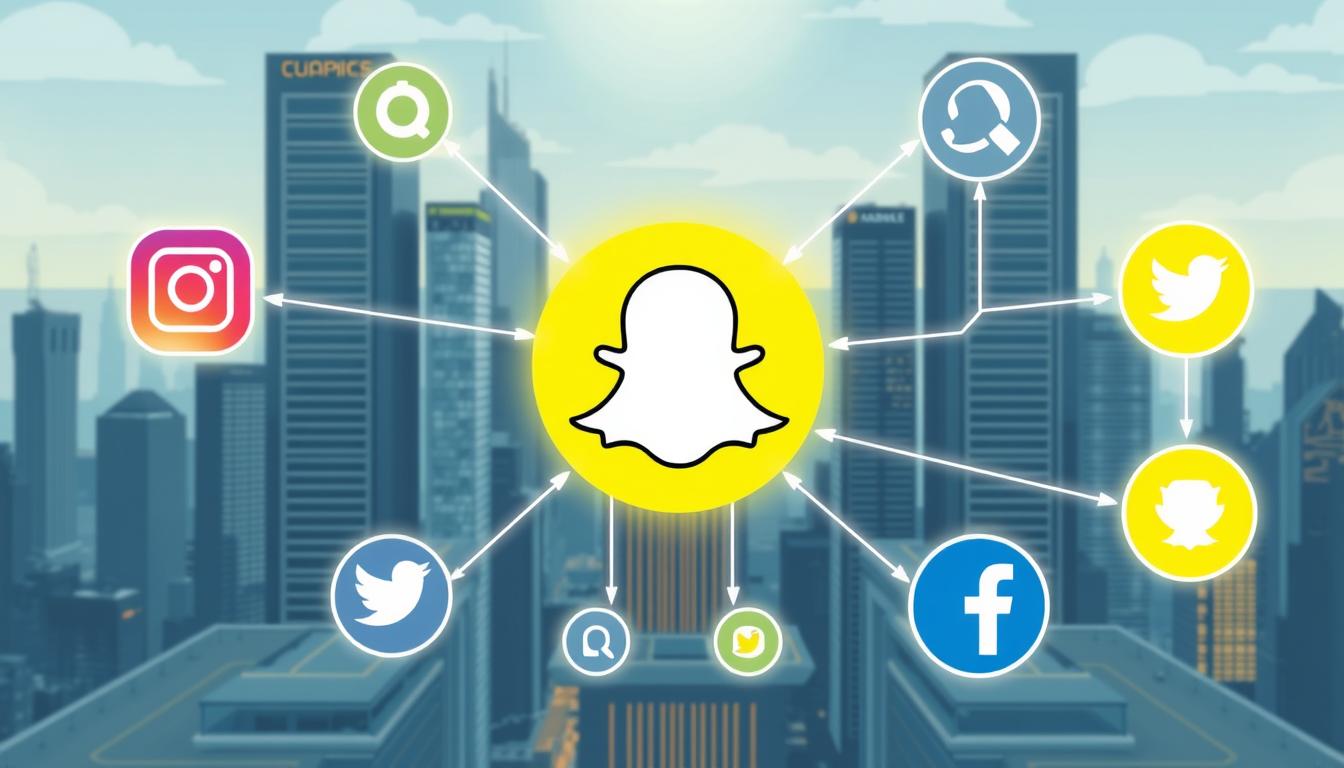 ربط سناب شات مع منصات أخرى