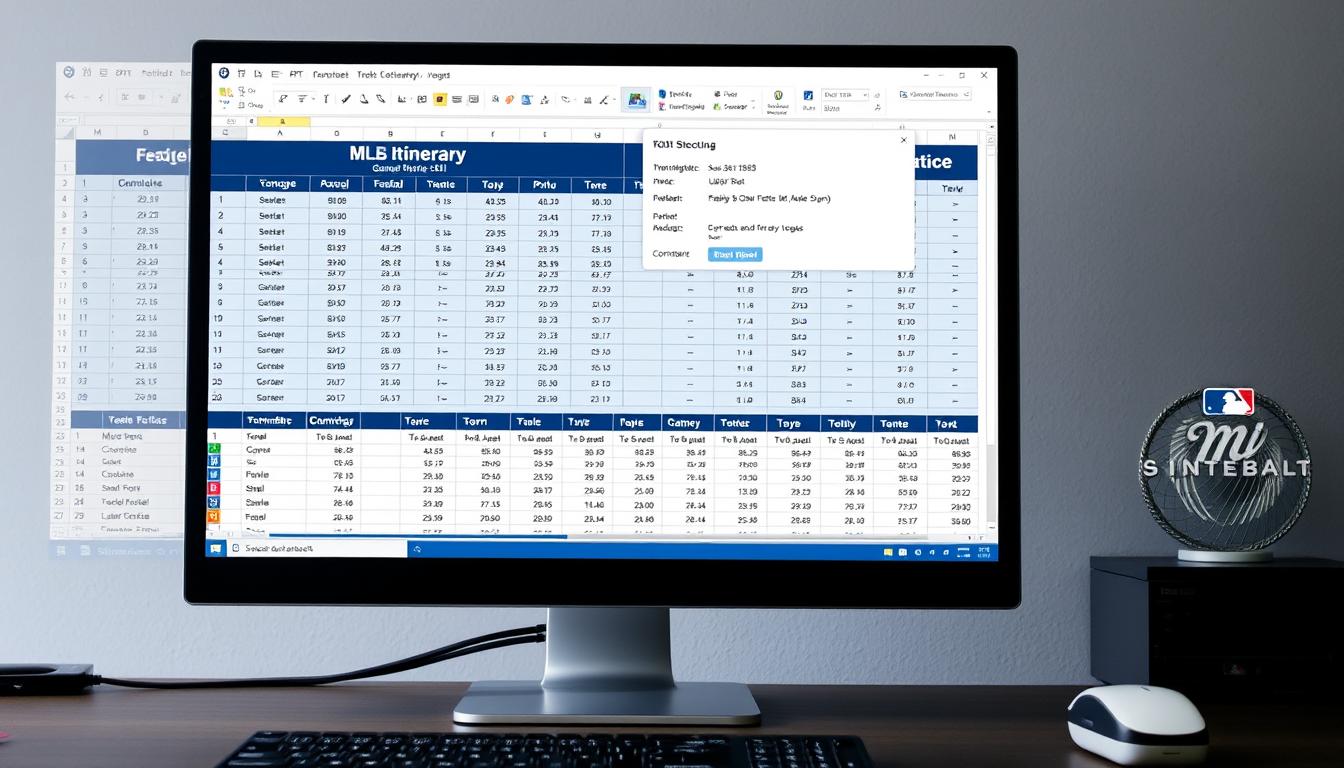 ChatGPT Agent creating a baseball game itinerary spreadsheet with team statistics