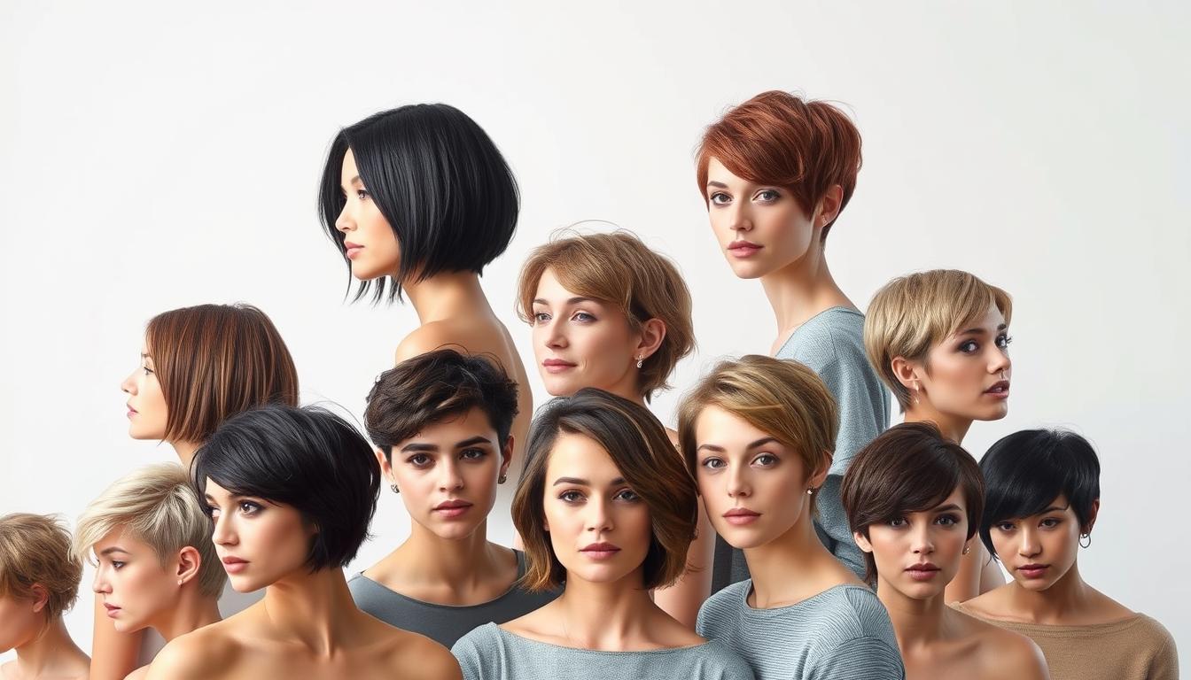 estilos de cabelo curto feminino