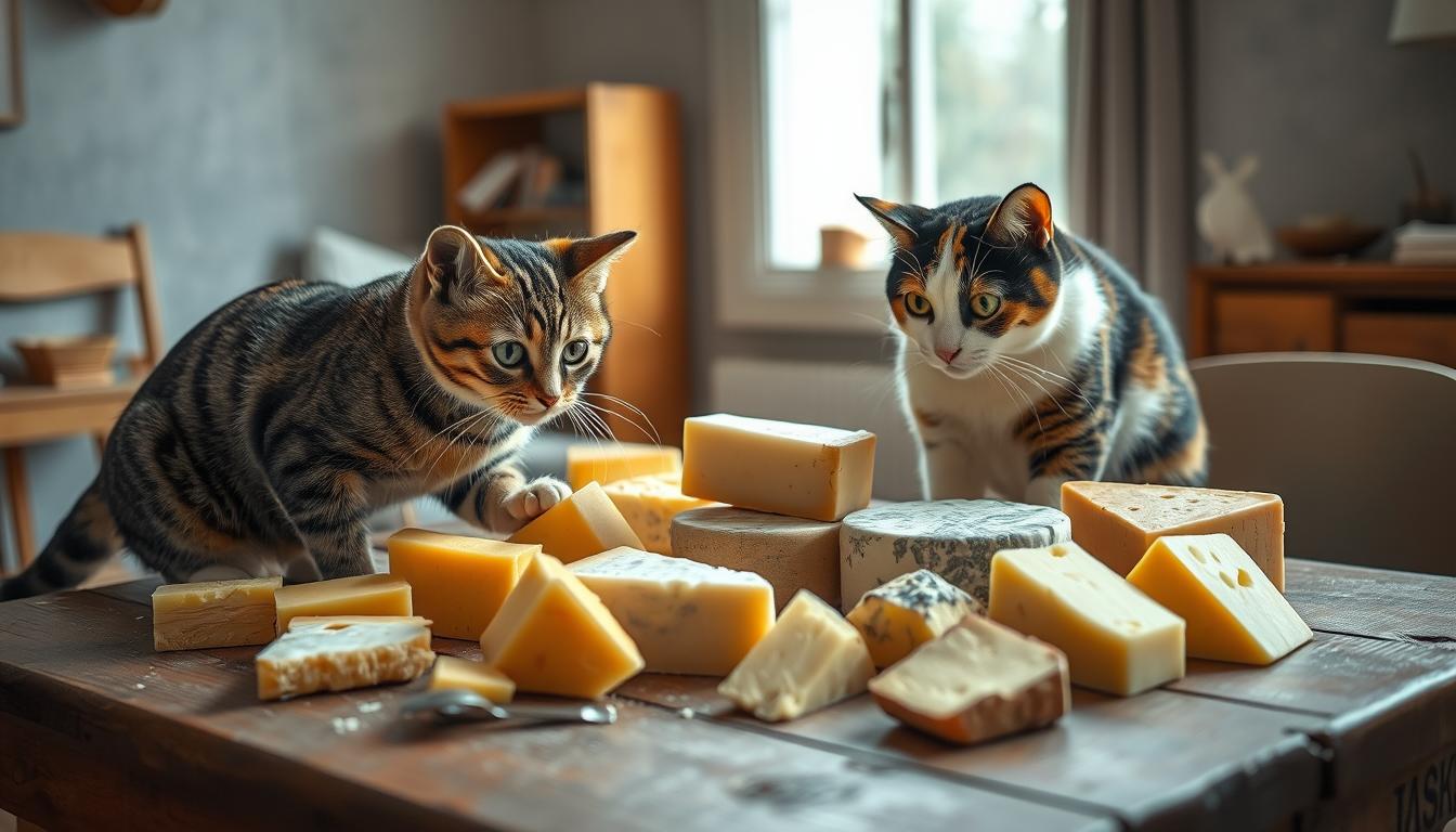 cats and cheese