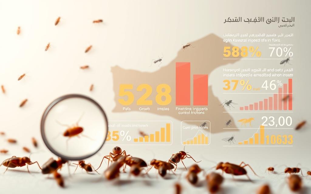 إحصائيات انتشار الحشرات في الكويت
