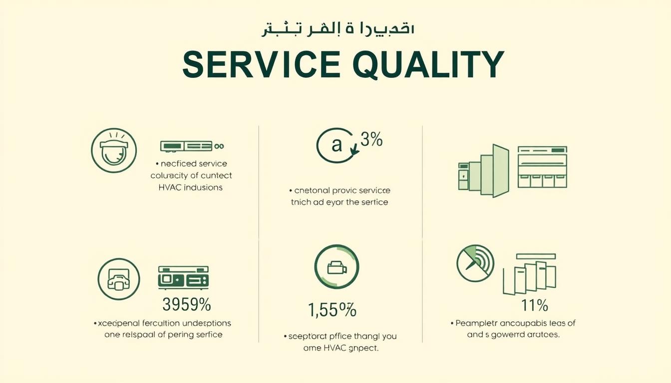 A sleek, minimalist infographic showcasing the impressive service quality statistics of شركة نسمة باردة, the premier HVAC company in Kuwait. A serene, pastel-toned background provides a calming canvas for the meticulously crafted data visualizations. Precise, elegant icons and graphs illuminate key metrics like speed, accuracy, and exceptional pricing. The layout is clean and well-balanced, drawing the viewer's eye effortlessly through the captivating information. Warm, natural lighting subtly accentuates the professionalism and attention to detail that defines the company's exceptional standards. This visually striking image captures the essence of شركة نسمة باردة's commitment to providing unparalleled HVAC services in Kuwait.