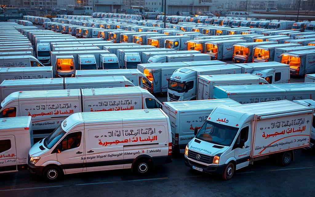 أسطول سيارات نقل العفش