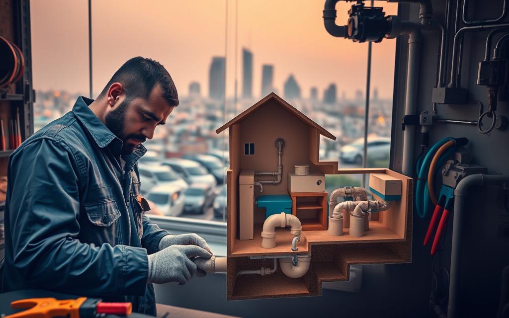 خدمات كشف تسربات المياه