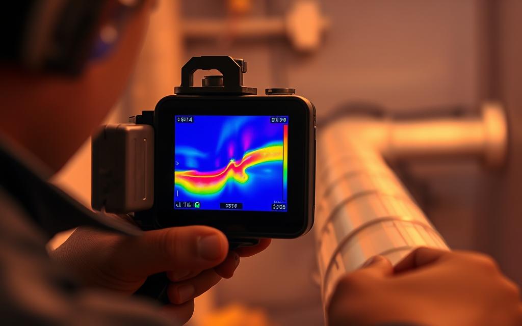 استخدام الأجهزة الحرارية في كشف التسربات