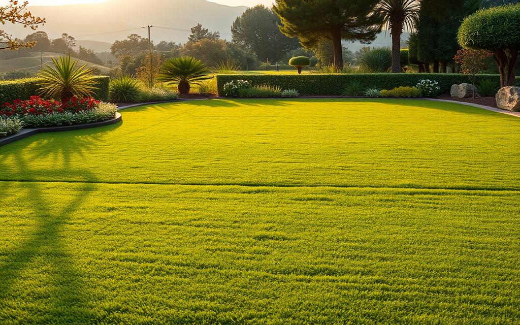تركيب عشب صناعي وطبيعي