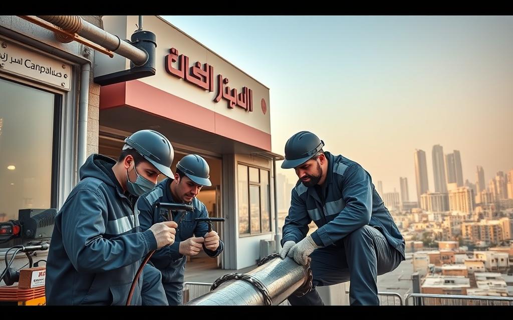 كشف تسربات المياه بجدة