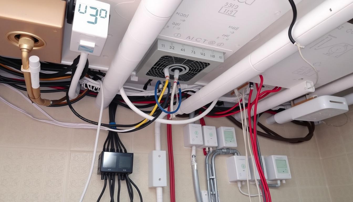 صورة لتمديدات كهربائية في الكويت